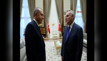 Cumhurbaşkanı Erdoğan, Fransa Dışişleri Bakanı Ayrault'yu kabul etti