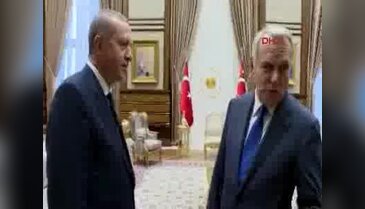 Cumhurbaşkanı Erdoğan, Fransa Dışişleri Bakanı Ayrault'yu kabul etti