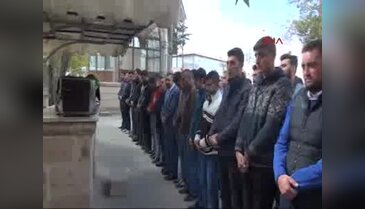 Genç futbolcu son yolculuğuna uğurlandı