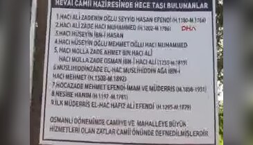 Cami bahçesinde 9 mezar bulundu