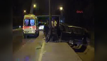 Teker fırladı sürücü yaralandı