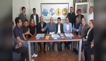Gaziantep'te, sendikacılardan açığa alınmalara tepki