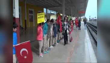 Cumhuriyet Eğitim Treni Sivas'ta