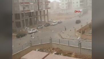 Mardin'de toz fırtınası hayatı olumsuz etkiliyor