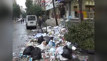 Diyarbakır'da otobüsler yine çalışmadı, çöpler toplanmadı