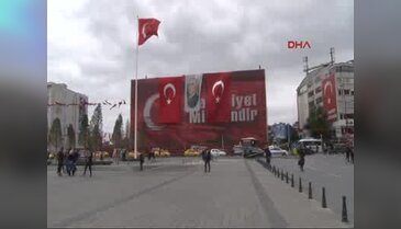 Taksim'de Cumhuriyet Bayramı töreni