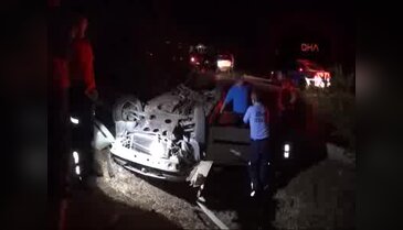 Düğün dönüşü kaza: 4 yaralı