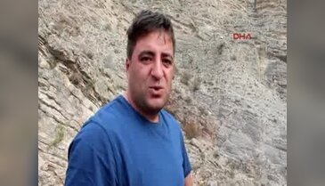 İtfaiye, dağda mahsur kalan keçiyi kurtardı