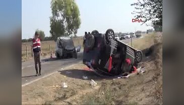 Düğün yolunda kaza: 1 ölü, 3 yaralı