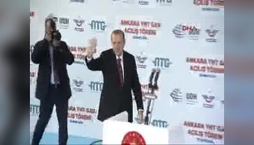 Cumhurbaşkanı Erdoğan, Hızlı Tren Garı Açılış Töreninde konuştu - 1