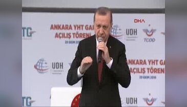 Cumhurbaşkanı Erdoğan, Hızlı Tren Garı Açılış Töreninde konuştu - 2