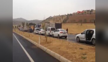 Mardin-Diyarbakır yolunda faciadan dönüldü
