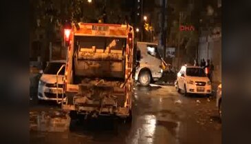 Yenişehir'in 5 gündür toplanmayan çöplerini Sur Belediyesi işçileri topladı