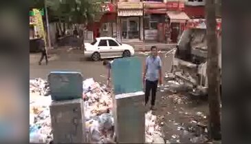 Diyarbakırda çöpler toplandi