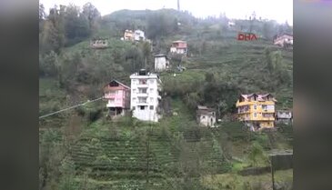 Rize'de ilkel teleferikle ölümüne yolculuk
