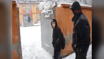 Erzurum da kar yağışı