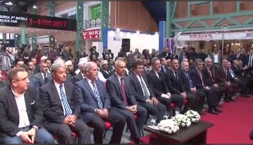 "2. Bursa Blok Mermer Fuarı" açıldı