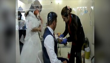 Bursa'da nikah masasından kalkıp kan vermeye koştular