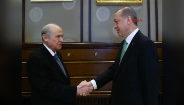 Cumhurbaşkanı Erdoğan, MHP Genel Başkanı Bahçeli'yi kabul etti