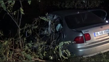Bursa'da feci kaza, 1 ölü 2 yaralı