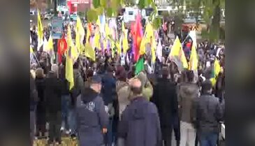 HDP'li milletvekillerin tutuklanması Köln'de protesto edildi