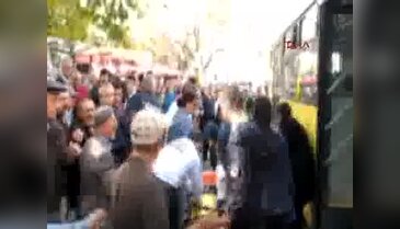 Bursa'da belediye otobüsü kadının ayağını ezdi