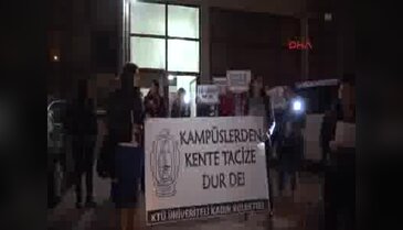 Karanlık yurt yollarına kız öğrencilerden el fenerli tepki