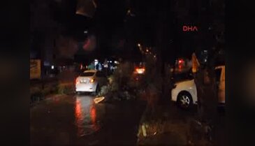 Didim'de yağmur ve fırtına etkili oldu