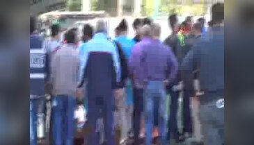 Amatör maçta saha savaş alanına döndü