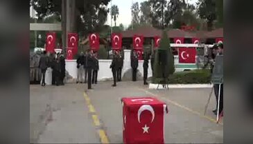 Antalya'da şehit uzman çavuş için tören düzenlendi - 1