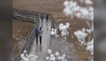 Bolu Abant'ta kar güzelliği