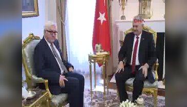 Başbakan Yıldırım, Almanya Dışişleri Bakanı Steinmeier'le görüştü