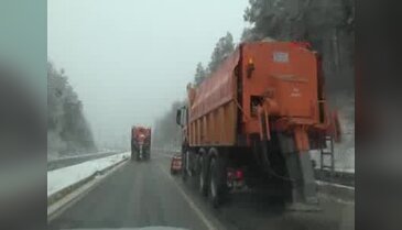 Bolu'da kar yağışı