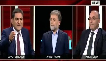 Canlı yayında Aykut Erdoğdu - Ayhan Oğan gerilimi