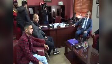 Bursasporlu futbolcular hasta çocuklarla bir araya geldi