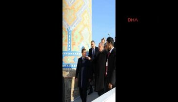Erdoğan, Özbekistan'ın birinci Cumhurbaşkanı Kerimov'un kabrini ziyaret etti