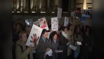 Cinsel istismar düzenlemesi Londra'da protesto edildi