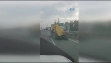 Hafriyat kamyonu terörü devam ediyor