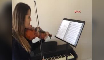 Eruhlu kızın başarı hikayesi Mezun olduğu liseye keman öğretmeni oldu