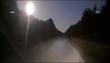 Meteorun düşme anı kamerada
