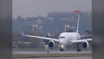 Airbus A350-1000 ilk uçuşu için havalandı