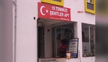 Kıbrıs gazisi yaptırdığı apartmana '15 Temmuz Şehitler' adını verdi