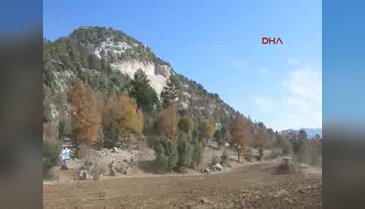 Taş ocağındaki patlatma görüntülendi