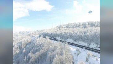 Bolu Dağı'nın havadan görüntüsü büyüledi