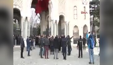 Beyazıt'ta Halep protestosu