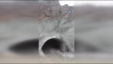 Artvin'de tünel böyle çöktü!