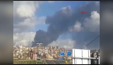 Kocaeli Dilovasındaki fabrikaya ait depoda yangın çıktı