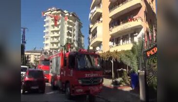 Alanya'da ev yangını