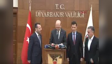 İçişleri Bakanı Süleyman Soylu Diyarbakır'da