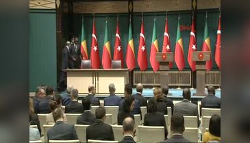 Benin Cumhurbaşkanı ve Recep Tayyip Erdoğan ortak basın toplantısı düzenledi